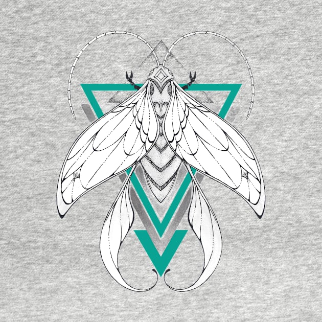 Geometric Moth by Milliebeedoodles